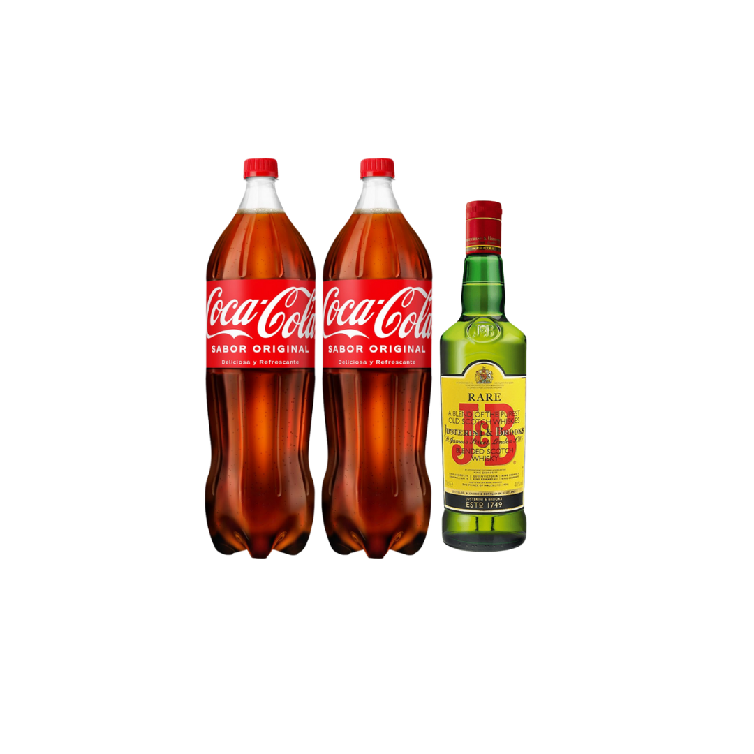 J&B 1L + 2 Coca Cola 2L