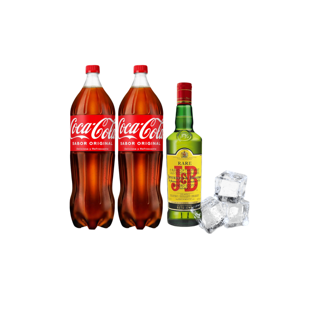 J&B 1L + 2 Coca Cola 2L