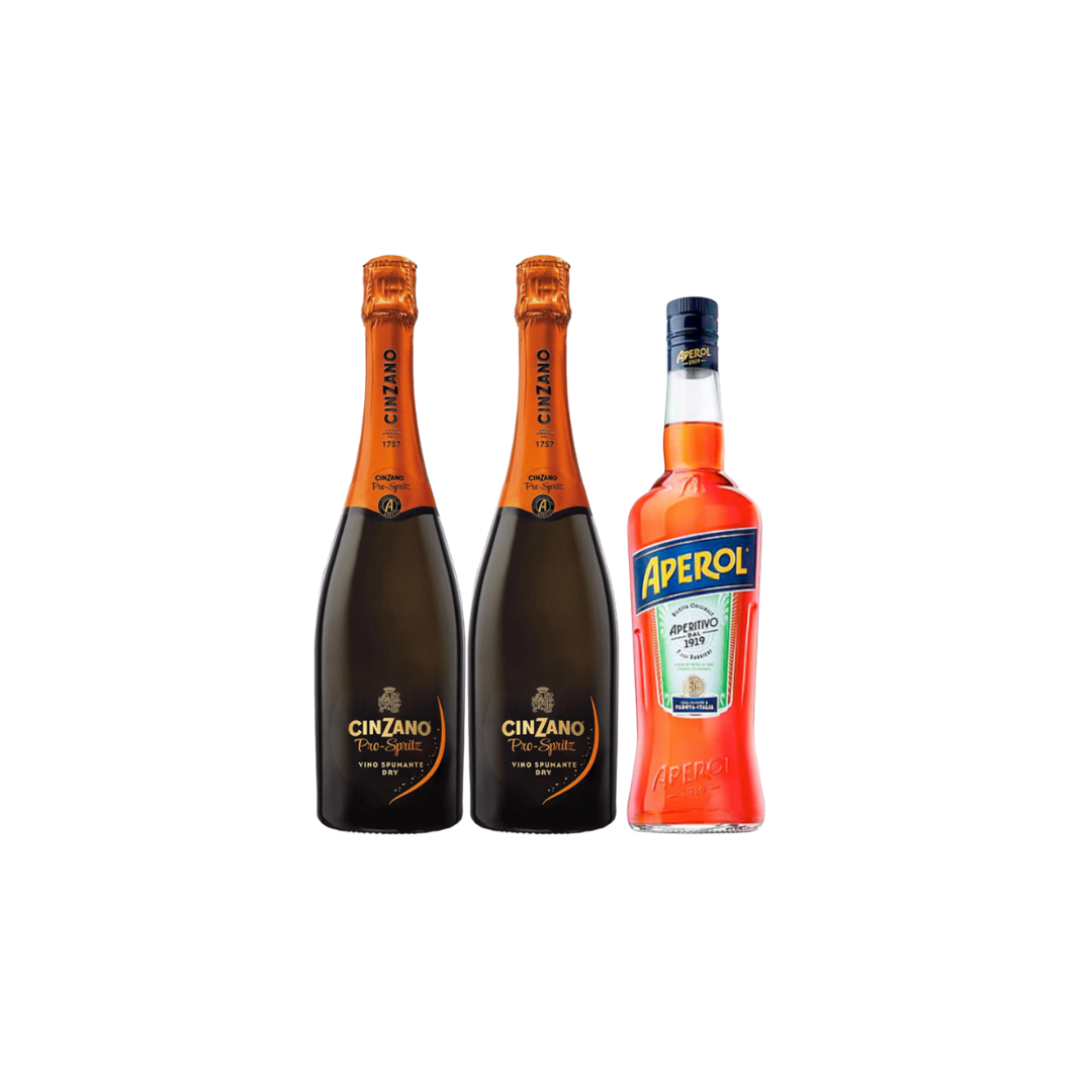 Aperol 1L + 2 Cinzano Spritz