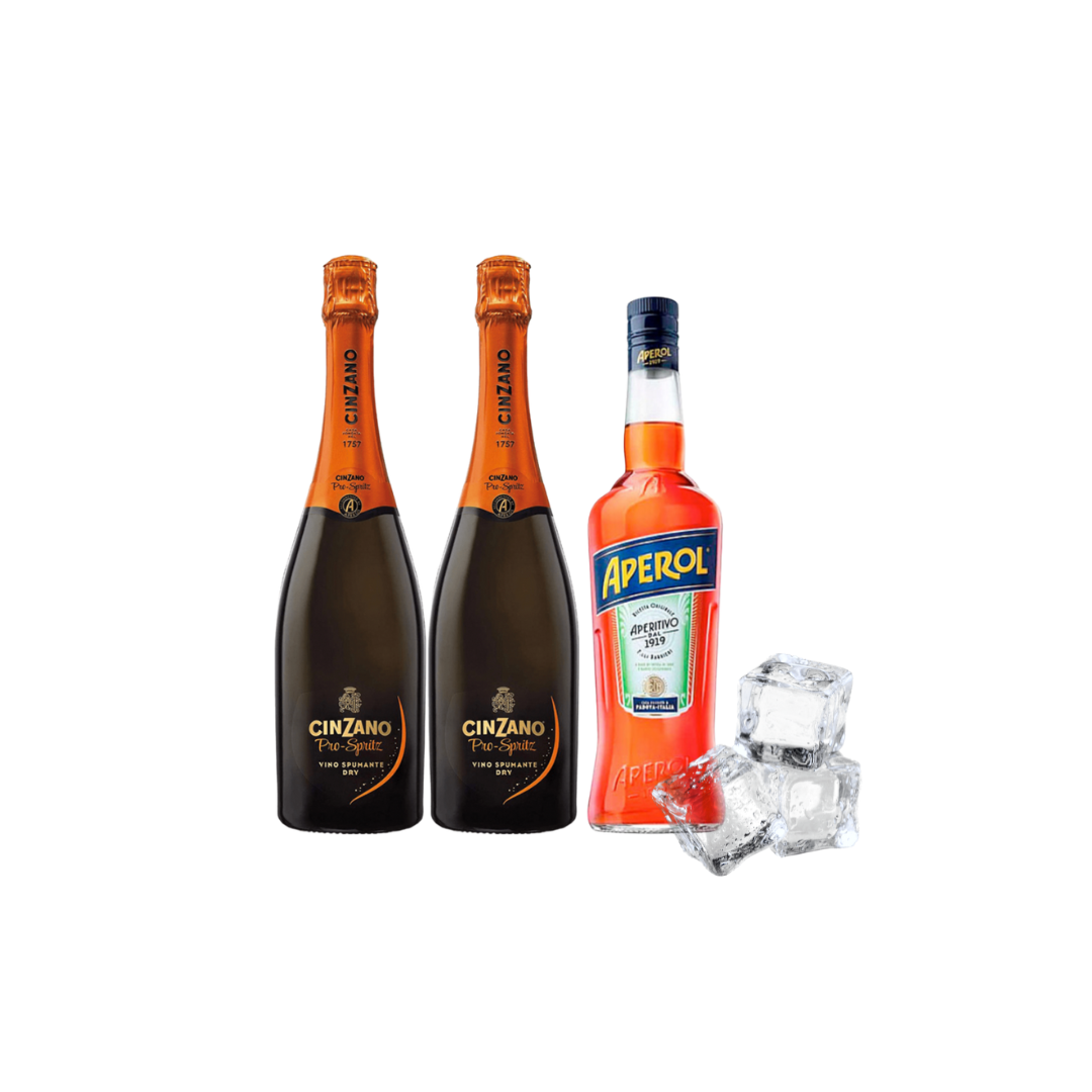 Aperol 1L + 2 Cinzano Spritz