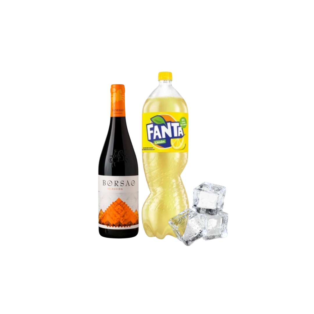 Vino hasta 6€ + Fanta Limón 2L